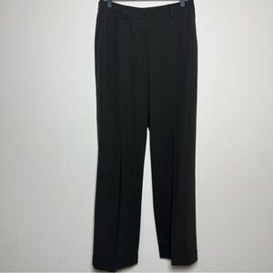 Akris Punto Women Wool Trouser Pants 8 Brown Office Wide Leg‎ Flare Low Rise